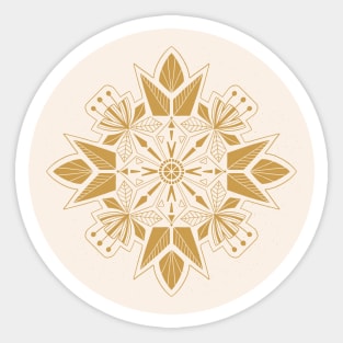 Geometric Flowers Sticker